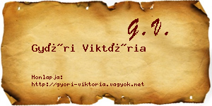 Győri Viktória névjegykártya
